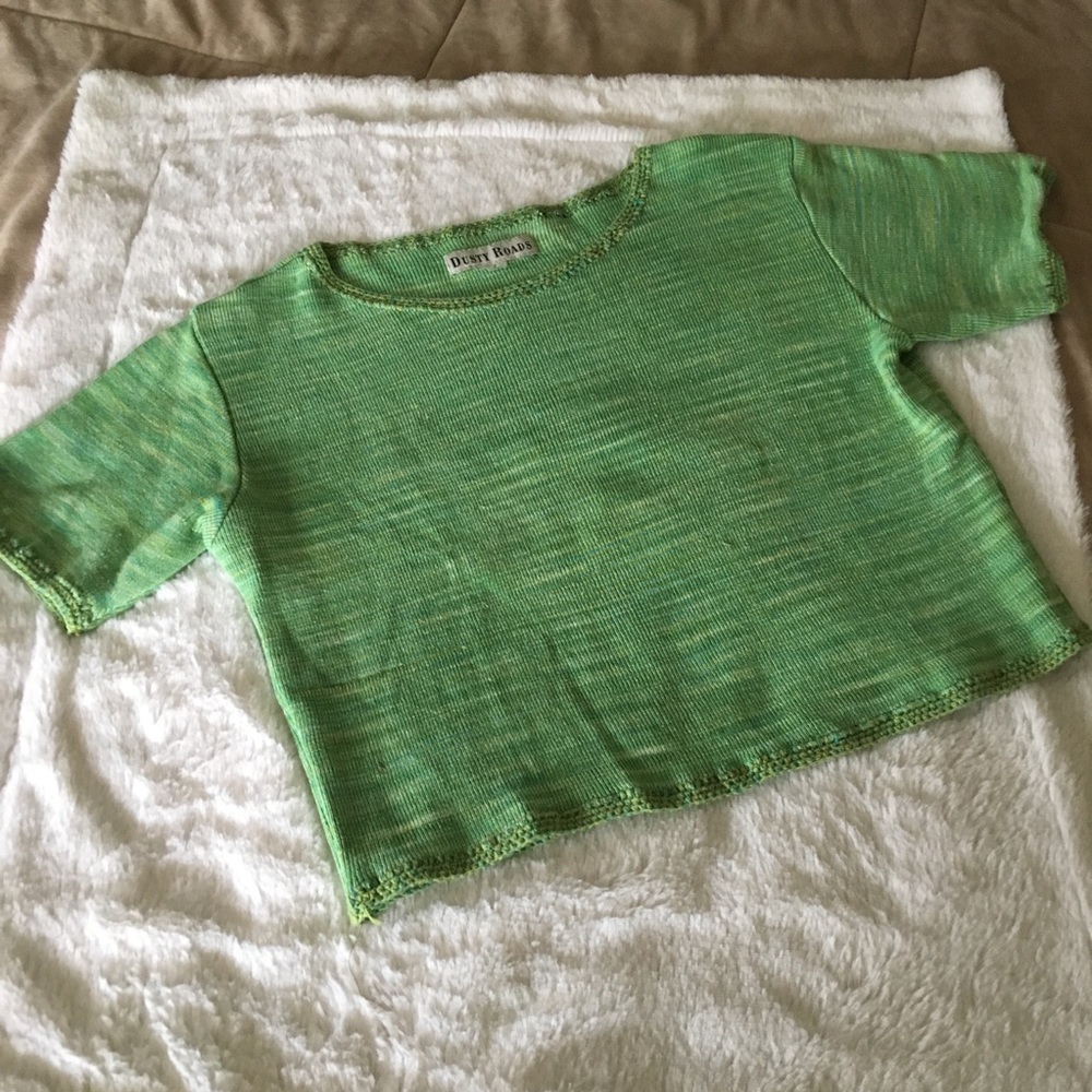 GUC Vintage 90’s Green knit crop top